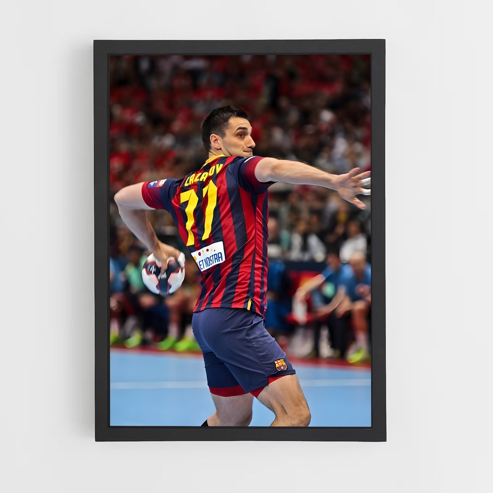 Poster Lancer Coloré – affiche Handball (vue 2)
